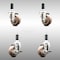 Service Caster 3 Inch 316SS High Temp Glass Filled Nylon 1 Inch Stem Caster Brake SCC, 2PK SCC-SS316EX20S314-GFNSHT-2-TLB-2-1 - alternate 5
